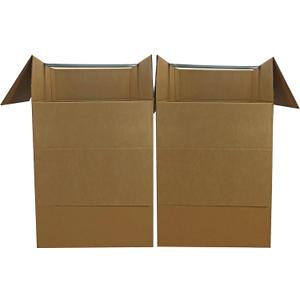 UBOXES Wardrobe Moving Boxes, 20 x 20 x 34 inch, 3 Pack, Tall Boxes, with Bars