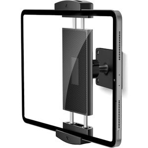 Tablet Wall Mount Holder, 360 Rotating iPad Wall Mount for 4.7"-12.9" Devices, Aluminum Base Stand Compatible with iPad Pro/Air/Mini, iPhone, Samsung Galaxy Tab, Kindle  Kitchen, Gym, Office