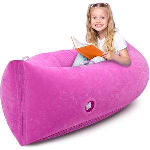 Sensory Chair for Kids, Inflatable Peapod Sensory Chair for Autistic Children, 60 Inch Sensory Pod as a Relaxing Haven for Children with Sensory Needs, Bottom First Inflatable, with Electric Air Pump