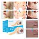 3 x Silicone Scar Sheets Soft Silicone Scar Tape Roll, Reusable Scar Silicone Strips for Surgical Scars, Keloid, Acne Scars, Burn Scar, C-Section (1.6"x 60" Roll)