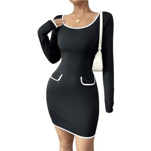 Shein Women's Scoop Neck Sleeveless Tank Dresses Summer Casual Basic Short Dress Sexy Tight Beach Jumpsuit, Large