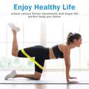 Resistance Bands Set for Home Fitness, Stretching, Strength Training, Physical Therapy, Elastic Workout Exercise Bands, Pilates Yoga Physical Therapy, Leg Glute Arm Exercise Kit (Colorful)
