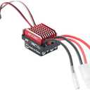 RC Car 60A Brushed ESC Electric Speed Controller 6V/2A BEC Compatible with traxxas TRX-4 TRX-6 D90 HSP Tamiya Axial SCX10 1/10 RC Truck, Buggy, Short Course Truck,Rock Crawler and Tank