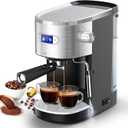 Joy Pebble Espresso Machine 20 Bar, Semi-Automatic Espresso Machine with Powerful Steam Wand, Coffee Machine with 40.5oz Removable Water Tank for Espresso, Latte and Cappuccino,1350W