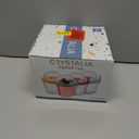 Crystalia 4 Pack 17 oz On The Go Yogurt Parfait Cups with Lids & Spoons - Breakfast Plastic Bowls with Topping -Cereal Oatmeal Salad or Fruit Container for Snack Box