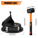 Heavy Duty Gap Fixer Tool for Laminate Flooring - Laminate Floor Gap Repair Tool with Heavy-Duty Floor Suction Cup and Rubber Hammer,for Laminate and Vinyl Flooring