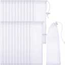 Lint Traps Catcher for Washing Machine Nylon Mesh Lint Traps for Home Laundry Washing Machine Drain Systems Discharge Hoses Filter, 9.4 x 3.1 Inch (24 Pieces)