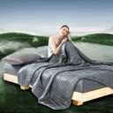 Double-Sided Weighted Blanket King Size 30lbs(88''x104'', All Season Use), Warm Short Plush and Cool Tencel Reversible Weighted Blanket, California King Size for Adults & Couple - Carry Bag Included (King | 88''x104'' - 30LBS, Grey)