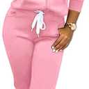 Nimsruc Jogging Suits for Women 2 Piece Casual (Medium, Pink)