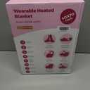 Wearable Heated Blanket Hoodie for Women, Valentines Day Gifts for Her Wife Women, Electric Throw Blanket, Heated Shawl Wraps Poncho, Mothers Day Birthday Anniversary Day Gift, Spoiled Wife Pink