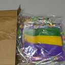 Tioncy 96 Pcs Mardi Gras Plates and Napkins Disposable Tableware Set Purple Nola Paper Plates Forks for 24 Guests Mardi Gras Party Supplies Alligator Crawfish Pelican Party Decorations Forks Set