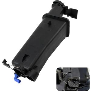 17137787040 Coolant Reservoir Tank, Radiator Reservoir Tank with Cap & Sensor Compatible with 1998-1999 BMW (E46) 318i Base 1.9L, 2001-2006 X5 3.0i (E53) 3.0L Replaces# 17117573780