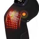 Red Light Therapy for Knee, Heated and Massage Knee Brace for Pain Relief, with 5 Heat Levels & 8 Vibration Modes,Infrared Red Light Therapy for Body/Elbow/Shoulder,Gifts for Women Men.