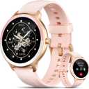 Smart Watch for Women with Bluetooth Calls & AI Voice Assistant, 1.27" HD Fitness Tracker with Sleep Monitor, 100+ Sports Modes, IP68 Waterproof, Android & iOS (Pink)