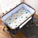 Baby Bassinet Mattress 33 x 20 inches- Firm Support and Comfort Premium Foam,Noiseless and Odorless,Hypoallergenic Small Crib Mattress, Fits Moses Basket, Dual Sided with Soft Breathable Fabric