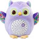 VTech Baby Glow Little Owl Sleep Soother with Cry Sensor, Music and Nature Sounds, Purple