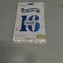 Blue 16 Number Balloon 40 Inch Jumbo Foil Mylar Balloons for Birthday Party Decorations, Anniversary Supplies, Helium-Ready Giant Digital Balloons with Ribbon (16th birthday balloons) 3 Packs