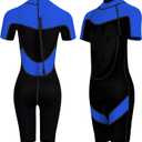 FLEXEL Kids Wetsuit for Boys Girls Toddlers, 2mm Back Zipper Shorty Wetsuit, 3mm Long Sleeve Back Zip Full Wetsuit, Neoprene Thermal Swimsuits for Diving Surfing Swim Lessons, M