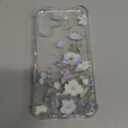 GVIEWIN for iPhone 16 Case 6.1", Shockproof Military-Grade Protection Floral Clear Women Magnetic Cover