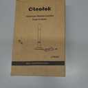 Window Candles with Sensor Dusk to Dawn Electric Corded, 9.6'' Plug-in LED Window Candle Lights with Gold Holder and 6ft Cord, Christmas Candles for Windows Decoration, UL Listed, 4 Pack