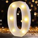 LED Marquee Numbers, 2026 Light Up Numbers for Party, Small Light Up Letters, Battery Powered Lighted Number for Birthday or Home Decor (White)