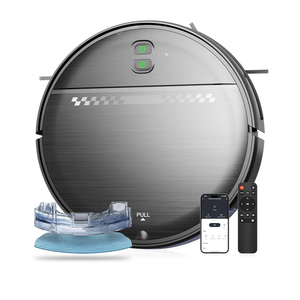 Robot Vacuum Cleaner and Mop/Robot Vacuum Cleaner with 2300Pa Suction, 2.87'' Slim Design, Wi-Fi/App/Voice Control, 3D Obstacle Avoidance&Self-Charging for Hard Floors, Carpets, Pet Hair