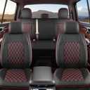 Umbrauto for Ram Custom Seat Covers, Nappa Leather Truck Seatcovers Compatible with Ram 2009-2025 1500 Crew Quad Cab & 2500 3500 Mega Cab