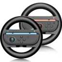 Steering Wheels for Nintendo Switch 2 (2025) Mario Kart World & 8 Deluxe Racing Games, 2 Pack Racing Game Wheels for NS2 Multiplayer Mode Family Game Night, Switch 2 Accessories for Motion Racing Game