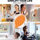 Magnetic for iPhone 16 Case, Compatible with Magsafe, Suction Cup Phone Mount, [2 Screen Protectors][Camera Lens Protector] Silicone Shockproof Protective Slim Phone Cover 6.1", Orange