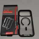 wahhle Compatible with iPhone 17 Pro Max Case, Magnetic Built in Screen Protector Full Body Shockproof Slim Fit Bumper Protective Phone Cover Men Women 6.9"-Black/Clear