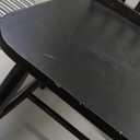 Black Windsor Dining Chairs Armless Spindle Back Solid Rubber Wood Set of 1