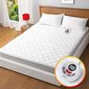 Heated Mattress Pad Twin Size,Electric Mattress Pad with Preheat Functions, Bed Warmer with 12 Heat Settings Controller & 1-12 Hours Auto Shut Off, Machine Washable (39"x75",White)