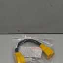 6-50P to 6-20/15R or 5-20/15R Welder EV Adapter Cord Compatible with NEMA 50 Amp 3 Prong 240V to 20/15 Amp 3 Prong 240V 6-20/15R or 5-20/15R T Blade for Welder EV Charger, 12 AWG, 1FT