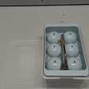 WIBIMEN Large Ice Cube Molds, Big Round Whiskey Ice Cube Trays for Freezer, Easy to Fill & Release, Whiskey Bourbon Cocktail(1.9In*6 Balls- Blue/2 Pack)