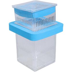 Breeding Tanks for Aquarium Small Fish Isolation Box Hatchery Box for Clear Fish Spawning Box (Blue)