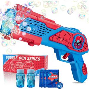 Bubble Machine Gun for Kids: Toys for 3+ Year Old Boys, Toys for Boys 4-6, Outsider&Outdoor Toy for Toddlers 3-5, Easter, Summer, Wedding, Party Favors, Halloween, Birthday Gifts