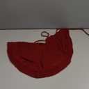 Sattiyrch Knit Christmas Tree Skirt, 18 inches Luxury Cable Knitted Thick Rustic Xmas Small Tree Skirt, Burgundy (18in, Burgundy)