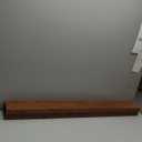 Muzilife 45.3" Large Floating Wall Ledge Shelves with Lip - Set of 2 Rustic Wood Floating Shelves - Honey Brown Wall Mounted Picture Ledge for Office, Bathroom, Bedroom, Living Room, Kitchen