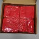 Sweetude 100 Pieces Valentine's Day Velvet Drawstring Bags Jewelry Pouches Bulk 2.76 x 3.54 Inches Wedding Mini Gift Bags for Party Favors(Red)