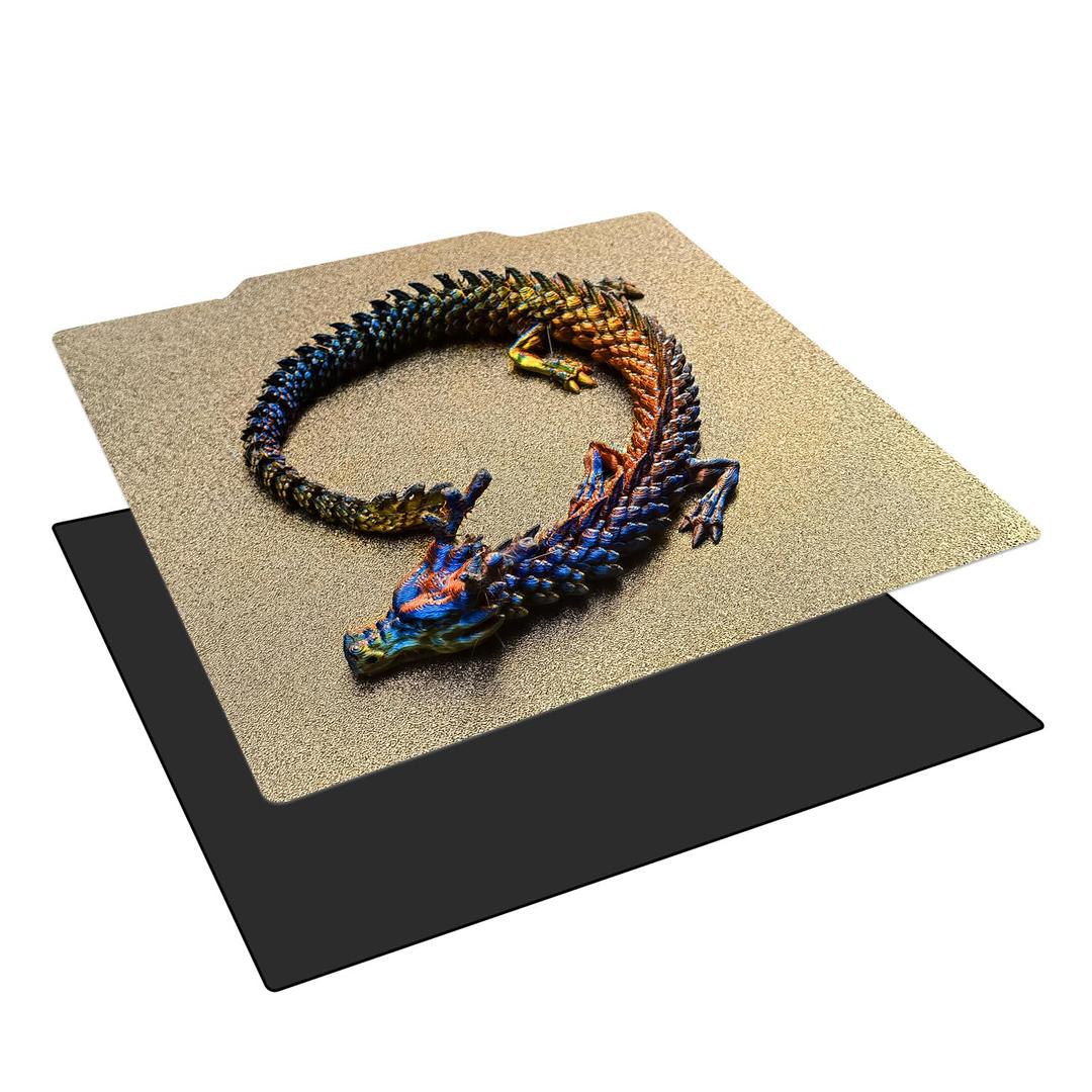 310x310mm Qidi Plus 4 Build Plate PEI Sheet Double Sided Textured Flexible Spring Steel Magnetic Bed for Cr-10,CR-10S, CR-10S pro, CR-10V2, CR-10 V3 3D Printer.