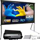 Elite Screens Yard Master 2, 110-INCH Outdoor Projector Screen with Stand 16:9, 8K 4K Ultra HD Fast Fold Portable Movie Screen Foldable Easy Snap On Cinema Theater, OMS110H2
