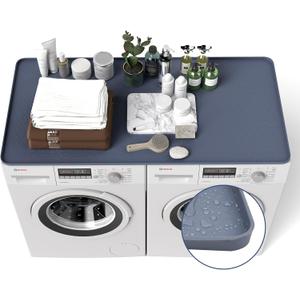 Nisorpa Washer Dryer Countertop, 35 x 22Inches Large Washer and Dryer Covers for the Top, Non-slip Silicone Washing Machine Cover Protector Top Load for Laundry Room Kitchen Home