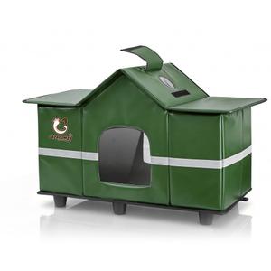 Large Outdoor Weatherproof Cat House Green 28" x 16" x 17"
