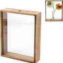 8x10 Wooden Top Loading Shadow Box, Shadow Box Frame, Wooden DIY Tabletop Display Case, DIY Sweet Gift, Memory Box for Movie Travel Sporting Events Concert Ticket Stubs Drink Beer Caps