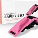 Mimibelt Car Seat Belt Cover for Pregnancy Universal Seatbelt Shoulder Pad Set and Seat Cushion Interior Accessories for Improve Comfort (Pink)
