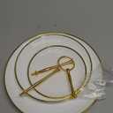 Coitak 3 Tier Cupcake Stand, Plastic Tiered Serving Stand, Dessert Tower Tray for Tea Party, Birthday and Wedding (Round-gold edge)