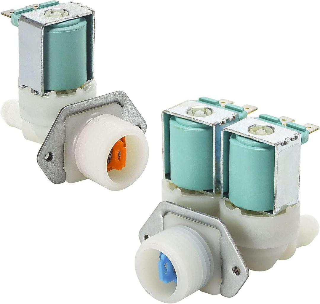 BlueStars UPGRADED DC62-30312J & DC62-30314K Washer Cold and Hot Side Water Valve Set For Kenmore Samsung Washers - Replaces 1810145 DC62-30314H AP4204535