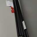 Double Curtain Rod 72 to 144 Inch, HOTOZON 1 Inch Heavy Duty Double Curtain Rods for Windows 60 to 140 Inches(5-11.6 ft), Telescoping Drapery Rod with Simple End Finials, Black, No Brackets