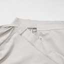 Women's Linen Wrap Skirt Casual Maxi Skirt Vintage A line Linen Skirt (White, M)