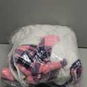 Electric Heated Blanket 50"x60",Fast Heated Throw with 8 Hours Auto Off/8 Heats Levels,Soft Pink Plaid Sherpa Electric Blanket with ETL Certification & Over-Heat Protection